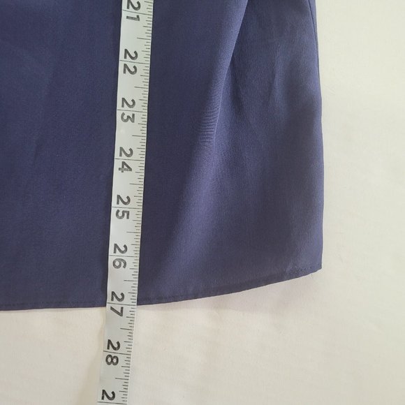 Lilly Pulitzer Dress Women S Sanilla Off The Shoulder Silk Navy Bell Sleeve Mini - Picture 10 of 14